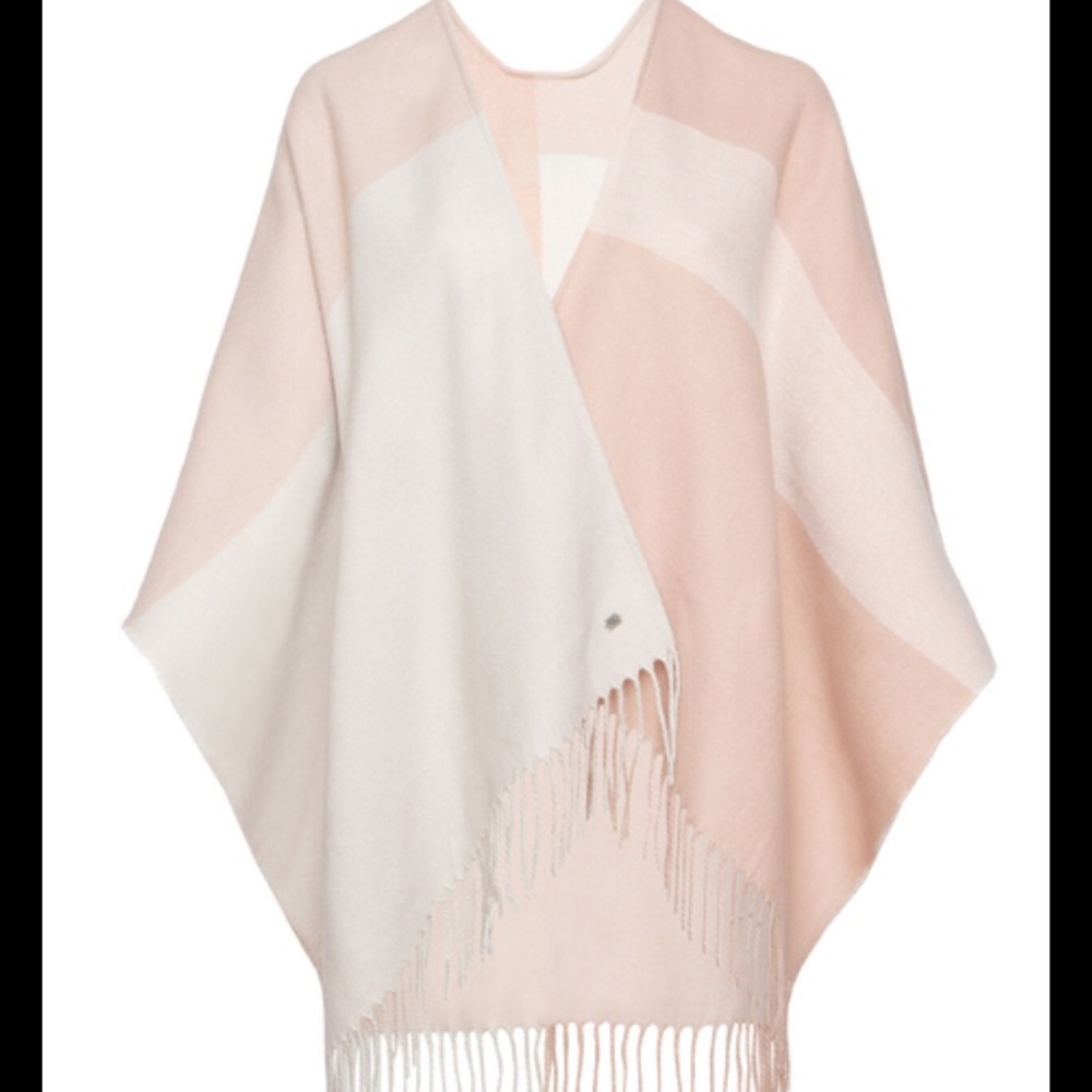 Woven Scarfigan with fringe NWT